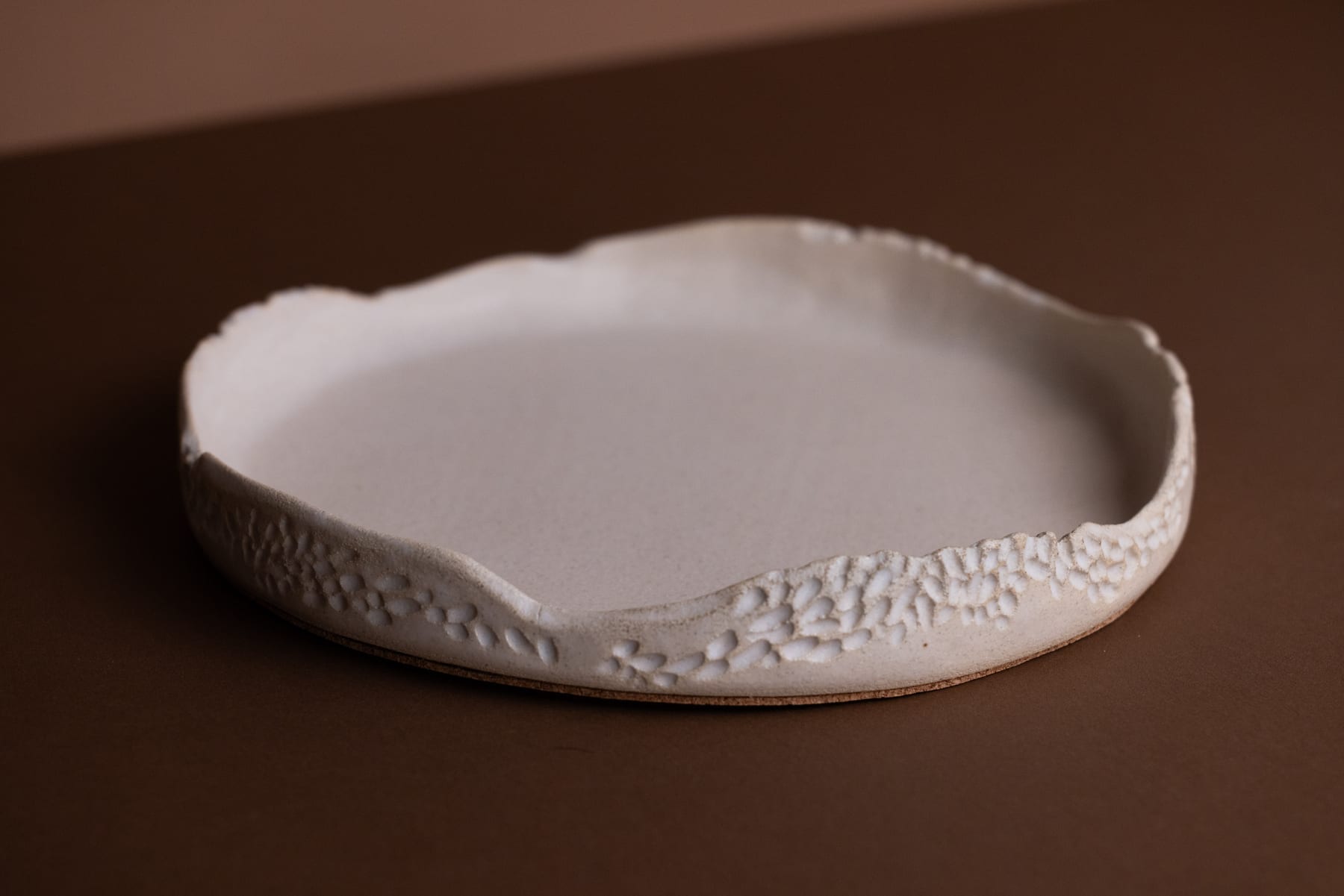 handmade ceramic plate
